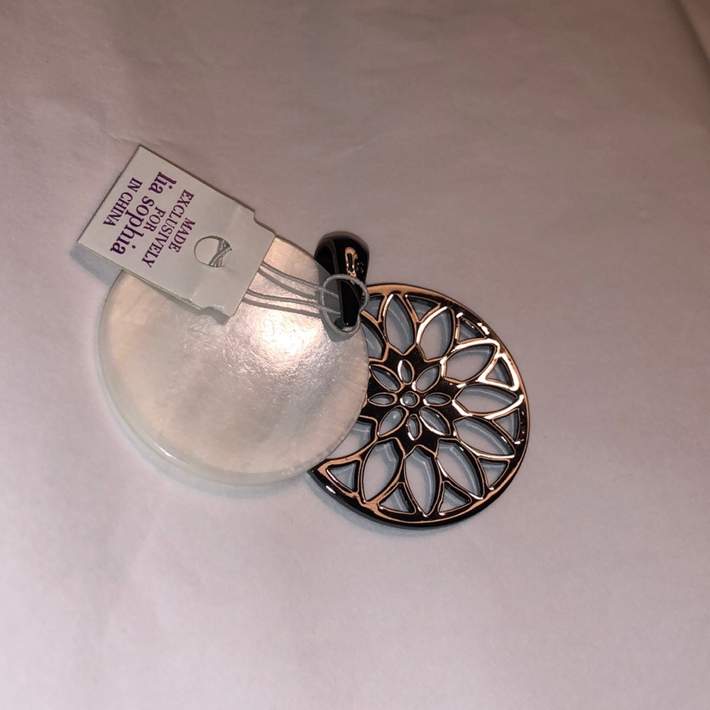 Lia Sophia slide for a necklace silver excellent condition
